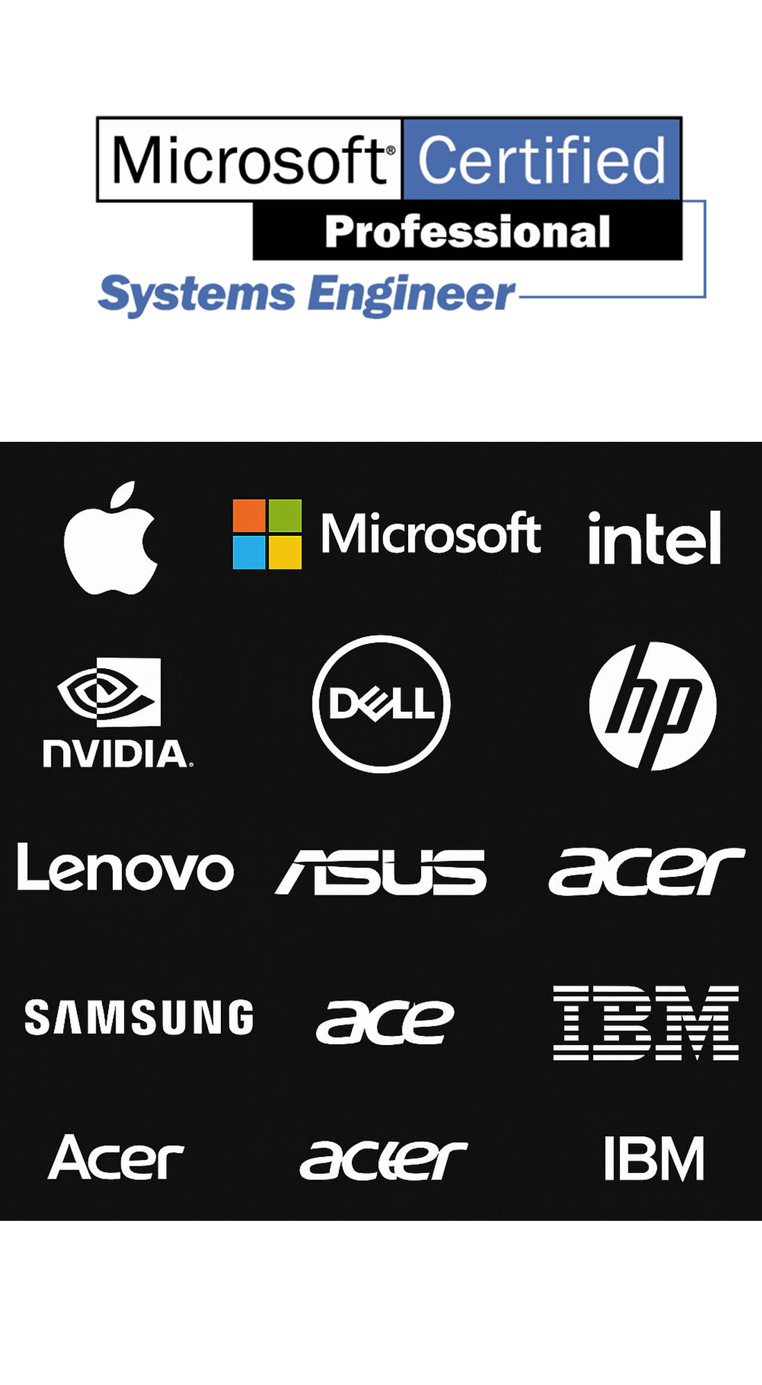 Professional IT technician working at computer workstation